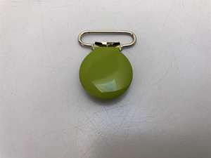 Sele clips - rund og i oliven, 25 mm
